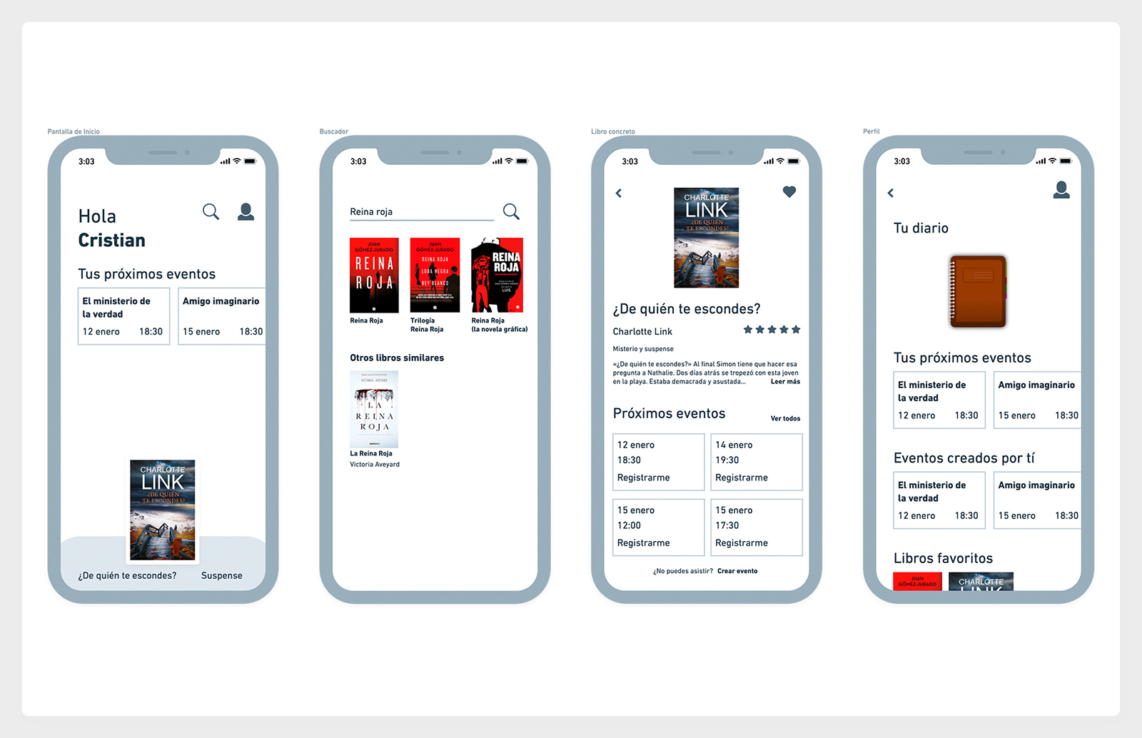 Wireframe del proyecto